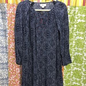 Navy Blue and White Light Dress